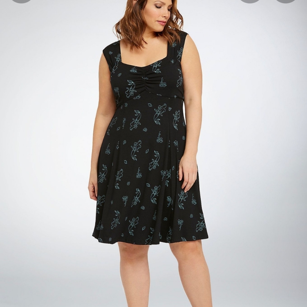 Torrid Disney Ariel collection Seashell Skater Dress